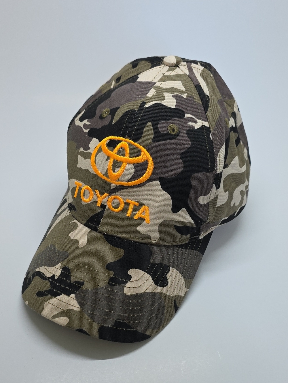 Toyota Camo Fabric w/ Orange Embroidered Baseball Snapback  Cap Hat OS